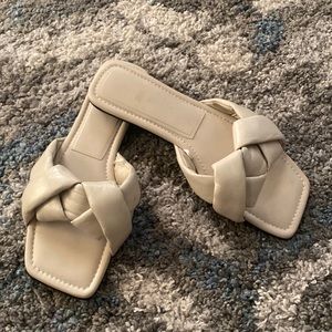 White sandals